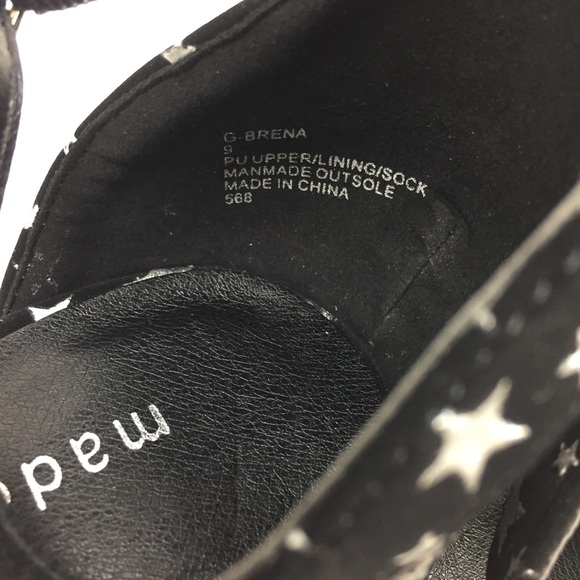 Madden girl brrenna star block heel sandal size 8 - Picture 6 of 8